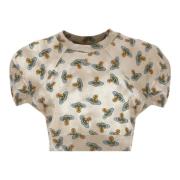 Vivienne Westwood Orb Logo Beige T-shirt och Polo Multicolor, Dam