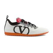 Valentino Garavani Multifärgade Sneakers med Logotyptryck Gray, Dam