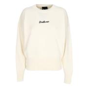 Disclaimer Logo Crewneck Sweater Svart Beige, Dam