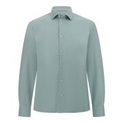 Boggi Milano Regular High-Performance Piqué Polo Shirt Green, Herr