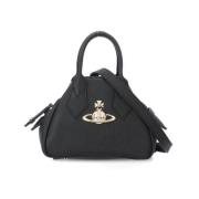 Vivienne Westwood Svart Syntetisk Läderhandväska med Orb Logo Black, D...