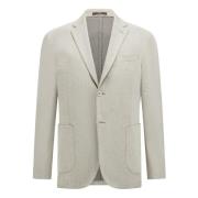 Boggi Milano B-Jersey-kavaj i bomullsblend Beige, Herr