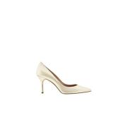 Carolina Herrera Platina Läderpumps Gray, Dam