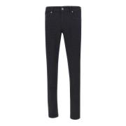 Re-Hash Slim Fit Bomullsblandning Byxor Blue, Herr