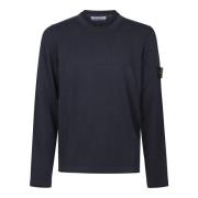 Stone Island Casual Stickad Pullover Sweater Black, Herr