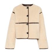 Soaked in Luxury Teddy Kvalitet Jacka Turtledove Beige, Dam