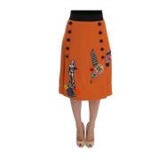 Dolce & Gabbana Midi Skirts Orange, Dam