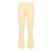 Mother Hustler Ankel Flared Jeans Yellow, Dam