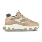 Hogan Beige Sneakers Hyperactive Design Beige, Dam