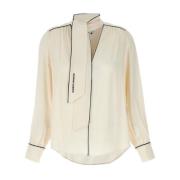 Elisabetta Franchi Stiliga Skjortor Kollektion Beige, Dam