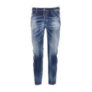 Dsquared2 Skater Jeans med knappstängning framtill Blue, Herr