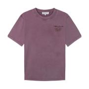 Maison Labiche Broderad Casual T-shirt Purple, Herr