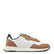 Hugo Boss Blå Sneakers med Eva Gummisula Beige, Herr