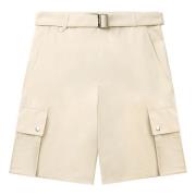 Jacquemus Cargo Bermuda Shorts Beige, Herr