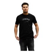 Iceberg 5D F02N Jersey T-Shirt Herr Svart Black, Herr