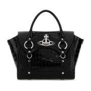 Vivienne Westwood Betty Svart Läderhandväska Black, Dam