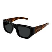 Saint Laurent Vintage Runda Glasögon SL 740 Black, Unisex