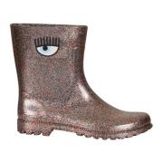 Chiara Ferragni Collection Multifärgad Rain snygg regnrock Brown, Dam