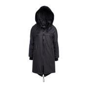 Stutterheim Vattentät Fishtail Parka Black, Unisex