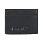 Armani Exchange Minimalistisk Herr Svart Korthållare Black, Herr