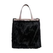 Stutterheim Faux Fur Tote Bag Black, Dam