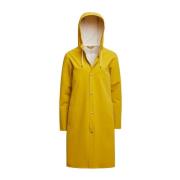 Stutterheim Matt Regnrock med Dragsko Huva Yellow, Unisex