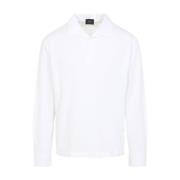 Brioni Vit Polo Skjorta för Män White, Herr