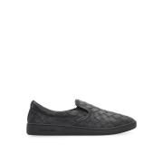 Bottega Veneta Lädersneakers med Intrecciato-väv Black, Herr