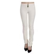 Just Cavalli Elegant Skinny Klänning Byxor White, Dam