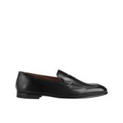 Doucal's Herr läder Penny loafer | svart Black, Herr