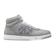 Dior Höga Diamant Sneakers Kvinnor Läder Gummi Gray, Dam