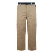 Off White Cargo Straight Byxor Beige, Herr