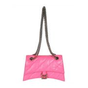 Balenciaga Crush Small Chain Väska Pink, Dam