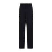 Bottega Veneta Midnight Blue Fine Wool Pants Blue, Dam