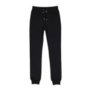 Balmain Bomulls Sweatpants med Baklogo Detalj Black, Herr