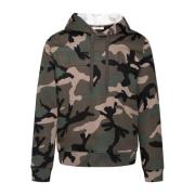 Valentino Camouflage huva sweatshirt Green, Herr