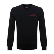 Alexander McQueen Sweatshirt med broderad detalj Black, Herr