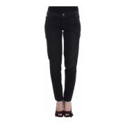 Ermanno Scervino Svarta Skinny Leg Designer Jeans Black, Dam