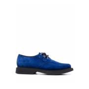 Saint Laurent Mocka Derbies Snörskor Herr Blue, Herr