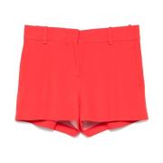 Ermanno Scervino Casual Denim Shorts med Fickor Red, Dam