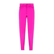 Balenciaga Högmidjade leggings i ljusrosa Pink, Dam