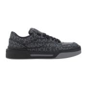 Dolce & Gabbana Nya Roma Sneakers Med Logomönster Black, Herr