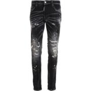 Dsquared2 Klassiska Denim 5-Fickor Jeans Black, Herr