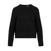 Bottega Veneta Round-neck Knitwear Black, Dam