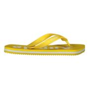 Palm Angels Gummiflip-flop med logotyp Yellow, Herr