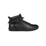 Buscemi Höga lädersneakers Black, Herr