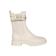 Michael Kors Klassiska Läder Ankelboots White, Dam