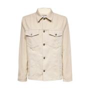 Off White Casual Bomullsskjorta Beige, Herr