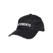 Vetements Broderad Baseballkeps Black, Dam