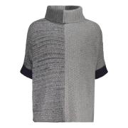 Lorena Antoniazzi Pärlad Turtleneck Sweater med Lurex Trådar Gray, Dam